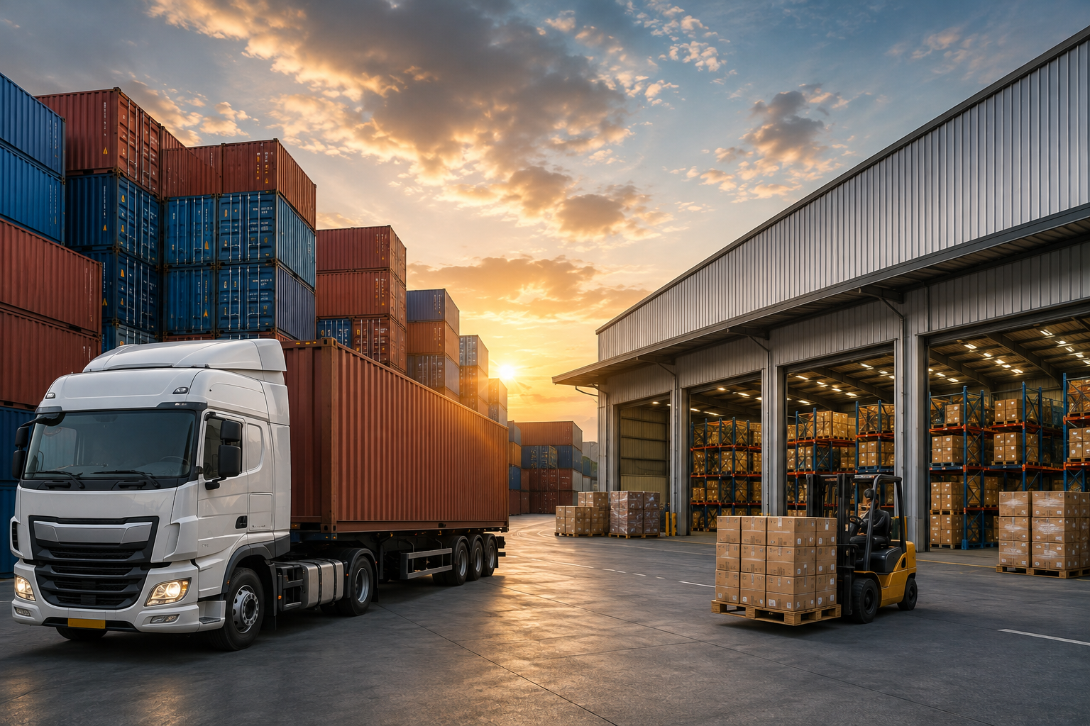KBR Transport Container Truck Warehouse Logistics